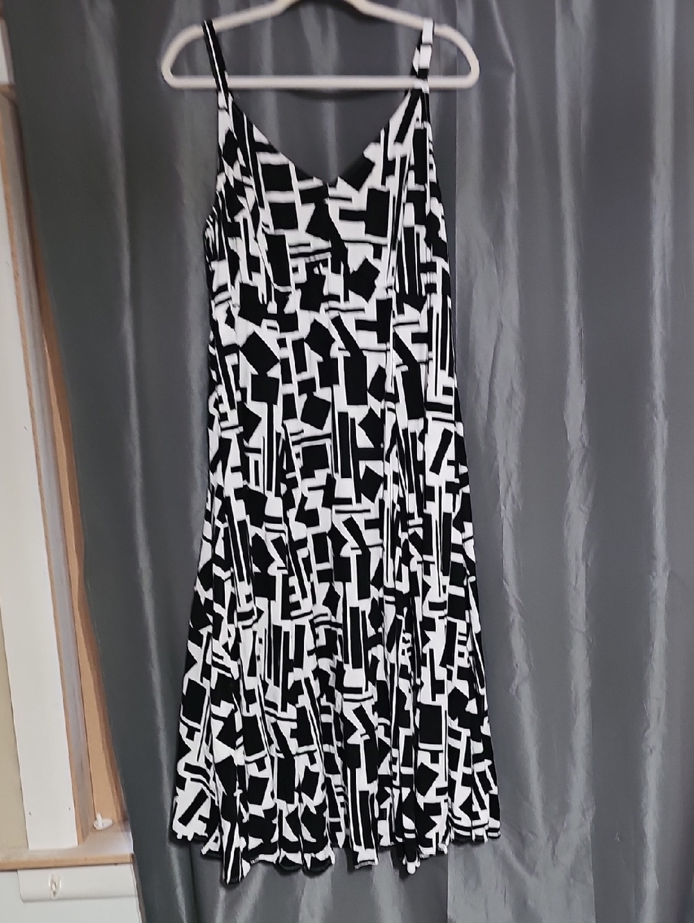 torrid Black & White Geometric Slip Dress